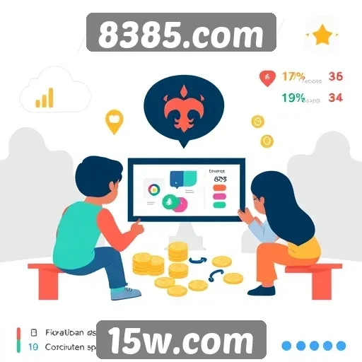 Estatísticas de usuários ativos no 8385.com